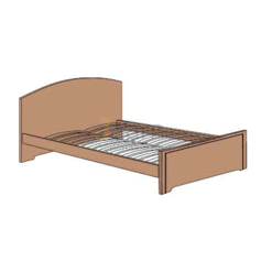 Мебель для гостиниц Кровать на металлическом основании R5510